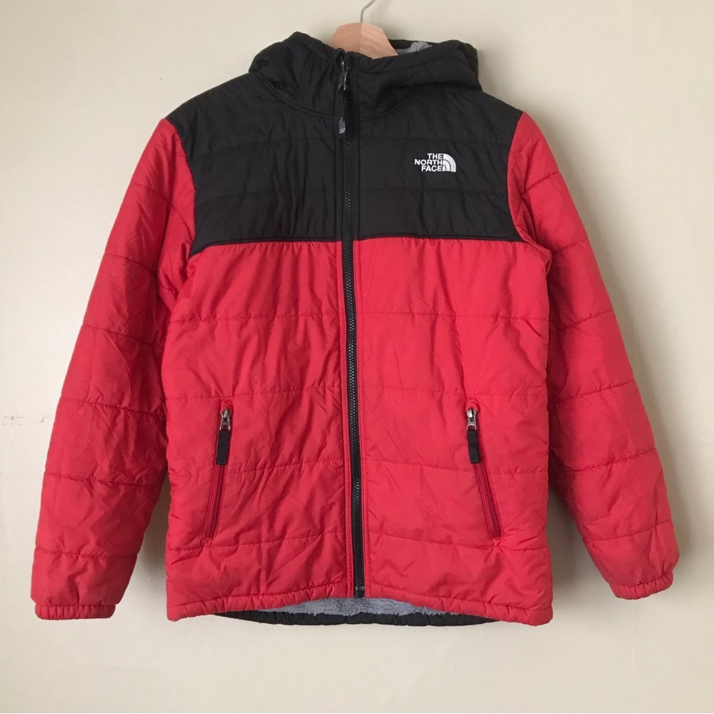 Kids Reversible Northface Puffer Winter Coat - Size